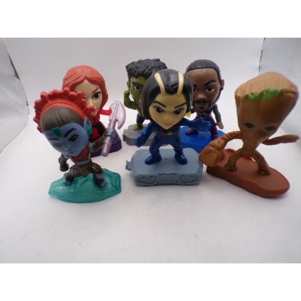 Marvel Avengers McDonald's Happy Meal Toys Lot of 6 Hulk Groot Mantis MCU